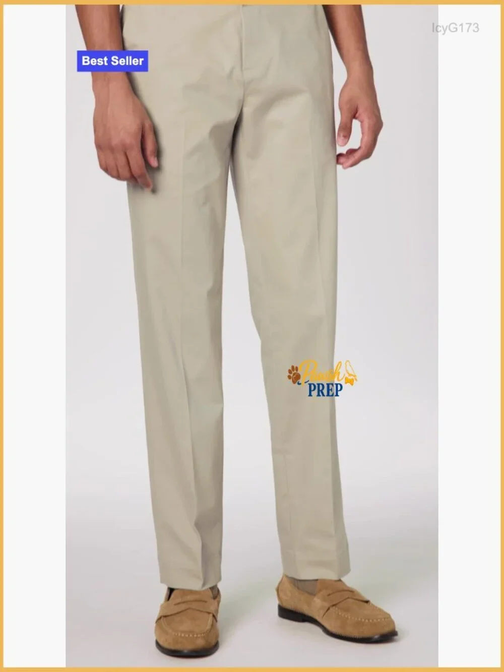 Men's Regular Fit Stretch Advantage Chino Pants with Flexible Waistband